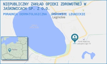 PORADNIA DERMATOLOGICZNA - NIEPUBLICZNY ZAKŁAD OPIEKI ZDROWOTNEJ W JAŚKOWICACH SP. Z O.O. - UL. JAŚKOWICE LEGNICKIE 37,  JAŚKOWICE LEGNICKIE