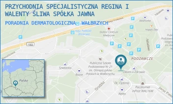 PORADNIA DERMATOLOGICZNA - PRZYCHODNIA SPECJALISTYCZNA REGINA I WALENTY ŚLIWA SPÓŁKA JAWNA - UL. GRODZKA 73,  WAŁBRZYCH