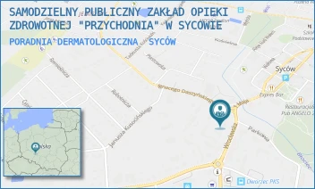 PORADNIA DERMATOLOGICZNA - SAMODZIELNY PUBLICZNY ZAKŁAD OPIEKI ZDROWOTNEJ "PRZYCHODNIA" W SYCOWIE - UL. WROCŁAWSKA 2,  SYCÓW
