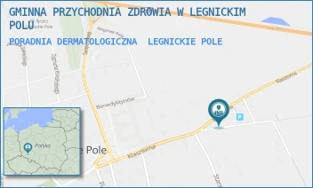 PORADNIA DERMATOLOGICZNA - GMINNA PRZYCHODNIA ZDROWIA W LEGNICKIM POLU - UL. KLASZTORNA 20,  LEGNICKIE POLE