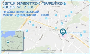 PORADNIA DERMATOLOGICZNA (SKÓRNO-WENEROLOGICZNA) - CENTRUM DIAGNOSTYCZNO-TERAPEUTYCZNE MEDICUS SP. Z O.O. - UL. LEŚNA 8,  LUBIN