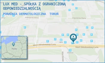PORADNIA DERMATOLOGICZNA - LUX MED SPÓŁKA Z OGRANICZONĄ ODPOWIEDZIALNOŚCIĄ - MARII SKŁODOWSKIEJ-CURIE 73,  TORUŃ