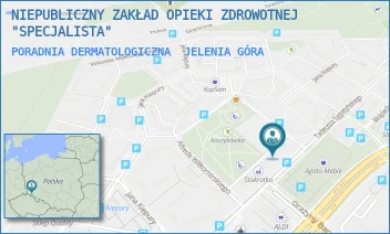 PORADNIA DERMATOLOGICZNA - NIEPUBLICZNY ZAKŁAD OPIEKI ZDROWOTNEJ "SPECJALISTA" - UL. TADEUSZA SYGIETYŃSKIEGO 7,  JELENIA GÓRA