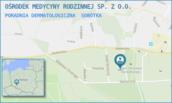 PORADNIA DERMATOLOGICZNA - OŚRODEK MEDYCYNY RODZINNEJ SP. Z O.O. - UL. STRZELCÓW 2,  SOBÓTKA
