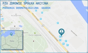 PORADNIA DERMATOLOGICZNA - PZU ZDROWIE SPÓŁKA AKCYJNA - UL. MARYNARKI POLSKIEJ 195,  GDAŃSK