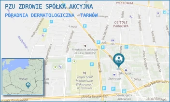 PORADNIA DERMATOLOGICZNA - PZU ZDROWIE SPÓŁKA AKCYJNA - UL. POLSKIEGO CZERWONEGO KRZYŻA 26,  TARNÓW