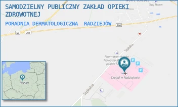 PORADNIA DERMATOLOGICZNA - SAMODZIELNY PUBLICZNY ZAKŁAD OPIEKI ZDROWOTNEJ - SZPITALNA 3,  RADZIEJÓW