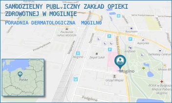 PORADNIA DERMATOLOGICZNA - SAMODZIELNY PUBL.ICZNY ZAKŁAD OPIEKI ZDROWOTNEJ W MOGILNIE - KOŚCIUSZKI 10,  MOGILNO