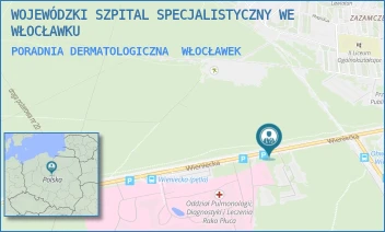 PORADNIA DERMATOLOGICZNA - WOJEWÓDZKI SZPITAL SPECJALISTYCZNY WE WŁOCŁAWKU - WIENIECKA 49,  WŁOCŁAWEK