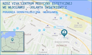 PORADNIA DERMATOLOGICZNA - NZOZ VIVA CENTRUM MEDYCYNY ESTETYCZNEJ WE WŁOCŁAWKU - JOLANTA ŚWIĄTKIEWICZ - PROMIENNA 5B,  WŁOCŁAWEK