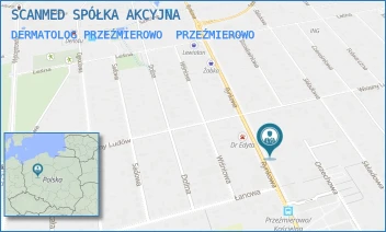 DERMATOLOG PRZEŹMIEROWO - SCANMED SPÓŁKA AKCYJNA - RYNKOWA 63,  PRZEŹMIEROWO