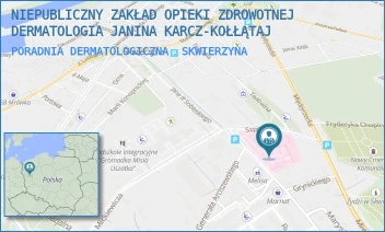 PORADNIA DERMATOLOGICZNA - NIEPUBLICZNY ZAKŁAD OPIEKI ZDROWOTNEJ DERMATOLOGIA JANINA KARCZ-KOŁŁĄTAJ - UL. SZPITALNA 5,  SKWIERZYNA