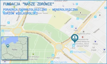 PORADNIA DERMATOLOGICZNO - WENEROLOGICZNA - FUNDACJA "NASZE ZDROWIE" - FRANCISZKA WALCZAKA 23E,  GORZÓW WIELKOPOLSKI