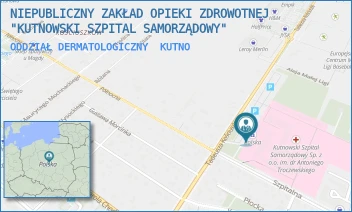 ODDZIAŁ DERMATOLOGICZNY - NIEPUBLICZNY ZAKŁAD OPIEKI ZDROWOTNEJ "KUTNOWSKI SZPITAL SAMORZĄDOWY" - UL. KOŚCIUSZKI 52,  KUTNO