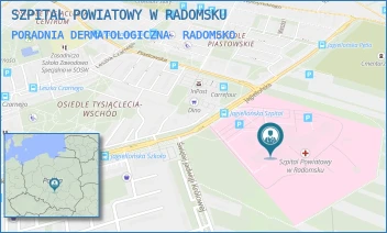 PORADNIA DERMATOLOGICZNA - SZPITAL POWIATOWY W RADOMSKU - UL. JAGIELLOŃSKA 36, RADOMSKO