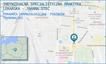 PORADNIA DERMATOLOGICZNA - INDYWIDUALNA SPECJALISTYCZNA PRAKTYKA LEKARSKA - JOANNA STEC - UL. AL. 3 -GO MAJA 36/38,  PIOTRKÓW TRYBUNALSKI