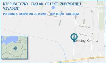 PORADNIA DERMATOLOGICZNA - NIEPUBLICZNY ZAKŁAD OPIEKI ZDROWOTNEJ VIVAMED - UL. BRZEZIŃSKA 1B,  ROKICINY-KOLONIA