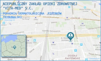 PORADNIA DERMATOLOGICZNA - NIEPUBLICZNY ZAKŁAD OPIEKI ZDROWOTNEJ "VITA-MED" S.C. - UL. TARGOWA 2,  PIOTRKÓW TRYBUNALSKI