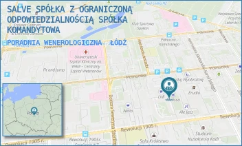 PORADNIA WENEROLOGICZNA - SALVE SPÓŁKA Z OGRANICZONĄ ODPOWIEDZIALNOŚCIĄ SPÓŁKA KOMANDYTOWA - UL. POMORSKA 75,  ŁÓDŹ
