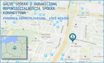 PORADNIA DERMATOLOGICZNA - SALVE SPÓŁKA Z OGRANICZONĄ ODPOWIEDZIALNOŚCIĄ SPÓŁKA KOMANDYTOWA - UL. KS. ZDZISŁAWA WUJAKA 5,  ŁÓDŹ-WIDZEW