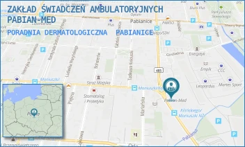 PORADNIA DERMATOLOGICZNA - ZAKŁAD ŚWIADCZEŃ AMBULATORYJNYCH PABIAN-MED - UL. KILIŃSKIEGO 10/12,  PABIANICE