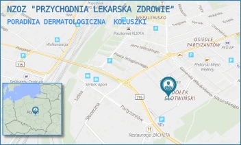 PORADNIA DERMATOLOGICZNA - NZOZ "PRZYCHODNIA LEKARSKA ZDROWIE" - UL. KORCZAKA 5,  KOLUSZKI