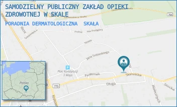 PORADNIA DERMATOLOGICZNA - SAMODZIELNY PUBLICZNY ZAKŁAD OPIEKI ZDROWOTNEJ W SKALE - UL. SŁOMNICKA 69,  SKAŁA