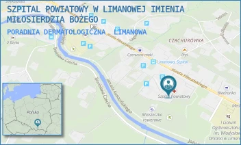 PORADNIA DERMATOLOGICZNA - SZPITAL POWIATOWY W LIMANOWEJ IMIENIA MIŁOSIERDZIA BOŻEGO - PIŁSUDSKIEGO 61,  LIMANOWA