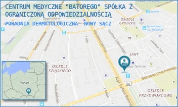 PORADNIA DERMATOLOGICZNA - CENTRUM MEDYCZNE "BATOREGO" SPÓŁKA Z OGRANICZONĄ ODPOWIEDZIALNOŚCIĄ - ALEJE STEFANA BATOREGO 77,  NOWY SĄCZ