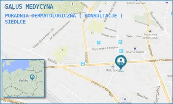 PORADNIA DERMATOLOGICZNA ( KONSULTACJE ) - SALUS MEDYCYNA SPÓŁKA Z OGRANICZONĄ ODPOWIEDZIALNOŚCIĄ - JÓZEFA PIŁSUDSKIEGO 49,  SIEDLCE