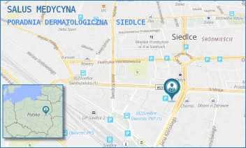 PORADNIA DERMATOLOGICZNA - SALUS MEDYCYNA SPÓŁKA Z OGRANICZONĄ ODPOWIEDZIALNOŚCIĄ - JANA KILIŃSKIEGO 28,  SIEDLCE