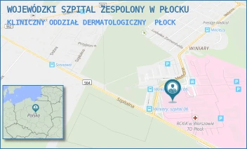 KLINICZNY ODDZIAŁ DERMATOLOGICZNY - WOJEWÓDZKI SZPITAL ZESPOLONY W PŁOCKU - MEDYCZNA 19,  PŁOCK