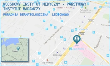 PORADNIA DERMATOLOGICZNA - WOJSKOWY INSTYTUT MEDYCZNY - PAŃSTWOWY INSTYTUT BADAWCZY - ZEGRZYŃSKA 8,  LEGIONOWO