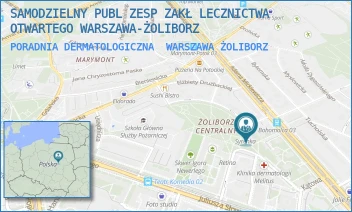 PORADNIA DERMATOLOGICZNA - SAMODZIELNY PUBL ZESP ZAKŁ LECZNICTWA OTWARTEGO WARSZAWA-ŻOLIBORZ - SZAJNOCHY 8,  WARSZAWA ŻOLIBORZ