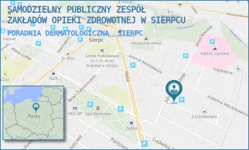 PORADNIA DERMATOLOGICZNA - SAMODZIELNY PUBLICZNY ZESPÓŁ ZAKŁADÓW OPIEKI ZDROWOTNEJ W SIERPCU - SŁOWACKIEGO 16,  SIERPC