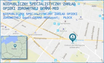 NIEPUBLICZNY SPECJALISTYCZNY ZAKŁAD OPIEKI ZDROWOTNEJ "DERMA-MED" - NIEPUBLICZNY SPECJALISTYCZNY ZAKŁAD OPIEKI ZDROWOTNEJ DERMA-MED - WYSZOGRODZKA 18A/2,  PŁOCK