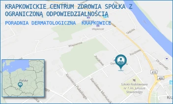 PORADNIA DERMATOLOGICZNA - KRAPKOWICKIE CENTRUM ZDROWIA SPÓŁKA Z OGRANICZONĄ ODPOWIEDZIALNOŚCIĄ - UL. SZKOLNA 7,  KRAPKOWICE