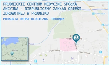 PORADNIA DERMATOLOGICZNA - PRUDNICKIE CENTRUM MEDYCZNE SPÓŁKA AKCYJNA - NIEPUBLICZNY ZAKŁAD OPIEKI ZDROWOTNEJ W PRUDNIKU - UL. SZPITALNA 14,  PRUDNIK