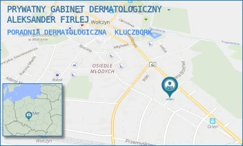 PORADNIA DERMATOLOGICZNA - PRYWATNY GABINET DERMATOLOGICZNY - ALEKSANDER FIRLEJ - UL. WARYŃSKIEGO 4/1,  KLUCZBORK