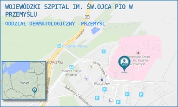 ODDZIAŁ DERMATOLOGICZNY - WOJEWÓDZKI SZPITAL IM. ŚW.OJCA PIO W PRZEMYŚLU - MONTE CASSINO 18,  PRZEMYŚL