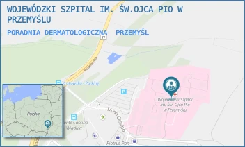 PORADNIA DERMATOLOGICZNA - WOJEWÓDZKI SZPITAL IM. ŚW.OJCA PIO W PRZEMYŚLU - UL. MONTE CASSINO 18,  PRZEMYŚL