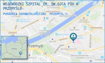 PORADNIA DERMATOLOGICZNA - WOJEWÓDZKI SZPITAL IM. ŚW.OJCA PIO W PRZEMYŚLU - UL. SPORTOWA 6,  PRZEMYŚL