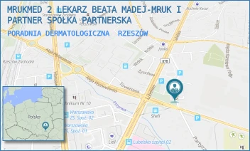 PORADNIA DERMATOLOGICZNA - MRUKMED 2 LEKARZ BEATA MADEJ-MRUK I PARTNER SPÓŁKA PARTNERSKA - UL. PARTYZANTÓW 30A,  RZESZÓW