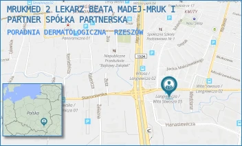 PORADNIA DERMATOLOGICZNA - MRUKMED 2 LEKARZ BEATA MADEJ-MRUK I PARTNER SPÓŁKA PARTNERSKA - UL. GEN. MARIANA LANGIEWICZA 61,  RZESZÓW