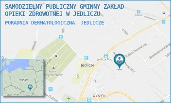 PORADNIA DERMATOLOGICZNA - SAMODZIELNY PUBLICZNY GMINNY ZAKŁAD OPIEKI ZDROWOTNEJ W JEDLICZU - UL. ROMUALDA TRAUGUTTA 3,  JEDLICZE
