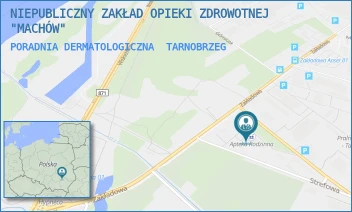 PORADNIA DERMATOLOGICZNA - NIEPUBLICZNY ZAKŁAD OPIEKI ZDROWOTNEJ "MACHÓW" - UL. STREFOWA 2,  TARNOBRZEG