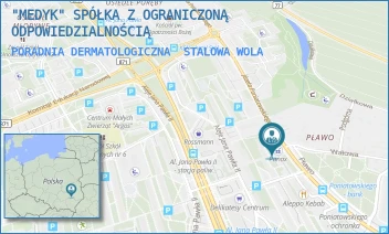 PORADNIA DERMATOLOGICZNA - "MEDYK" SPÓŁKA Z OGRANICZONĄ ODPOWIEDZIALNOŚCIĄ - UL. JÓZEFA PONIATOWSKIEGO 31,  STALOWA WOLA