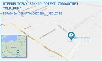 PORADNIA DERMATOLOGICZNA - NIEPUBLICZNY ZAKŁAD OPIEKI ZDROWOTNEJ "MEDIKOR" - UL. TADEUSZA REJTANA 38 B,  JEDLICZE