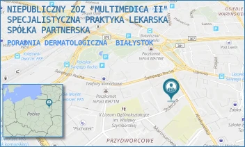 PORADNIA DERMATOLOGICZNA - NIEPUBLICZNY ZOZ "MULTIMEDICA II" SPECJALISTYCZNA PRAKTYKA LEKARSKA SPÓŁKA PARTNERSKA - STOŁECZNA 2B,  BIAŁYSTOK
