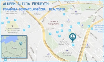 PORADNIA DERMATOLOGICZNA - ALDERM ALICJA FRYDRYCH - GEN. JÓZEFA BEMA 2/134,  BIAŁYSTOK